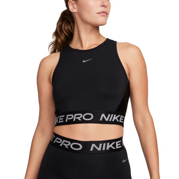 Γυναικείο Μπλουζάκι Cropped Nike Pro Dri-FIT FB5588-010