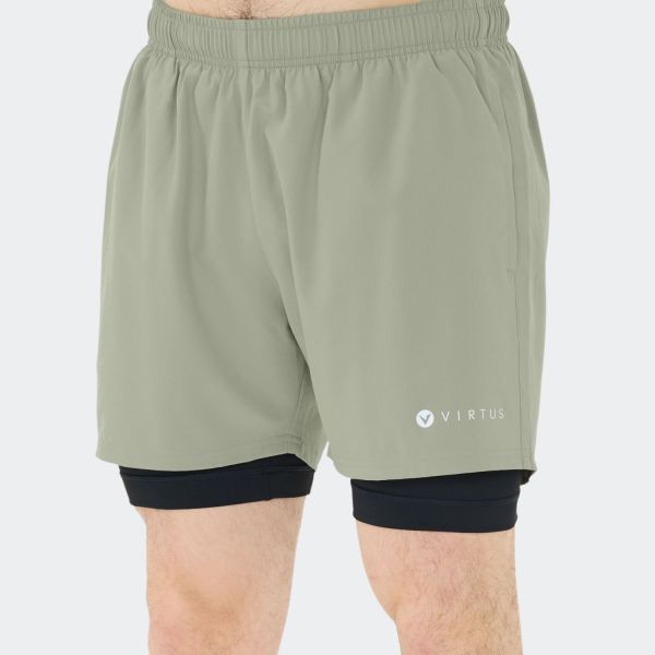 Virtus Zayne M 2-in-1 Men Shorts EV241827-3250