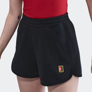 NikeCourt Heritage Mid-Rise Women's Fleece Tennis Shorts