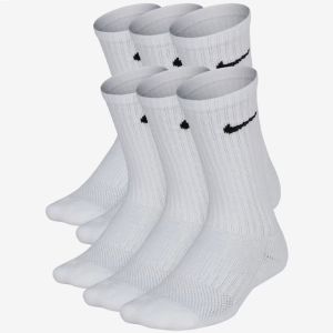 Nike Everyday Kids' Cushioned Crew Socks x 6